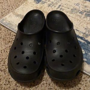 New Black Crocs Size 9
